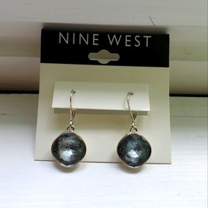 Nine West Hoop Earrings with Crystal